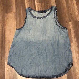 Francesca’s denim tank top